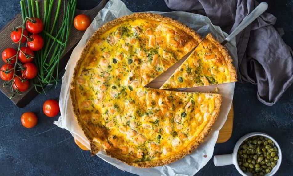 Рецепт киш с семгой