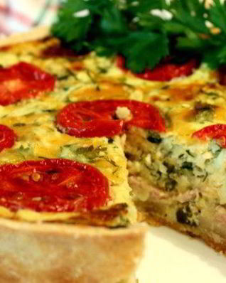 Киш с цукини