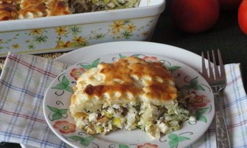 Рецепт котопита — греческий пирог с курицей и сыром