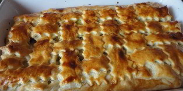 котопита — греческий пирог с курицей и сыром