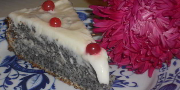 маковый пирог с маскарпоне