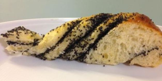 маковый пирог цветок из творожного дрожжевого теста