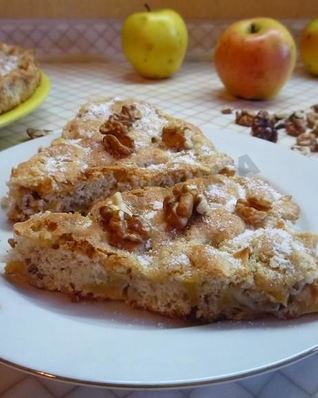 Милопита — яблочный пирог по-гречески быстро