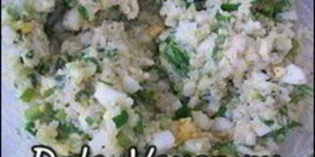 начинка для пирожков и пирогов из лука, яиц и риса