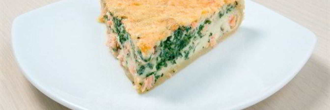 Немецкий пирог с копченым лососем