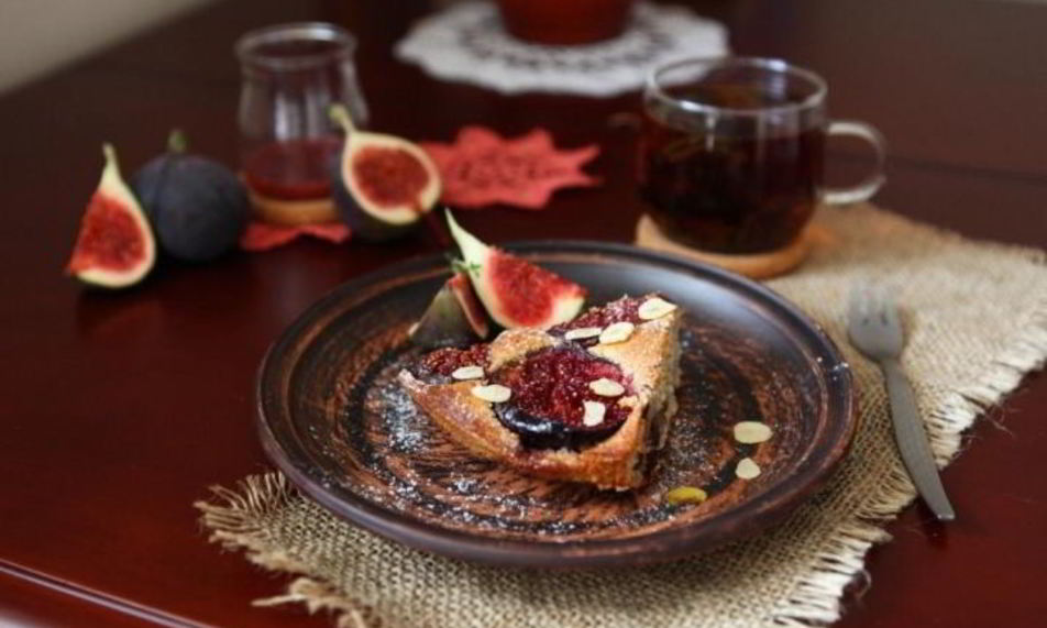 Рецепт ореховый пирог с инжиром