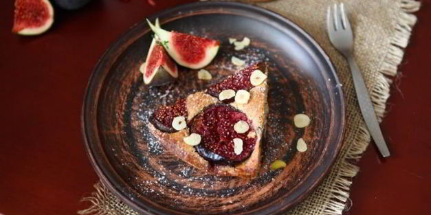 ореховый пирог с инжиром