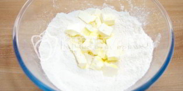 песочный пирог с творогом