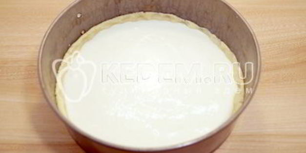 песочный пирог с творогом