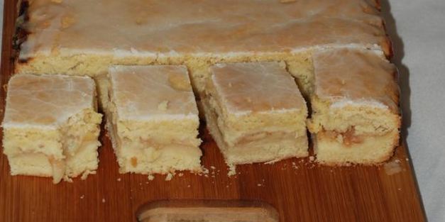 песочный пирог с яблоками