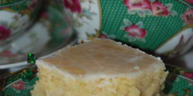 песочный пирог с яблоками