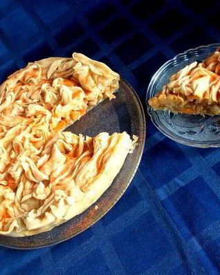 Пирог из теста фило и овощей