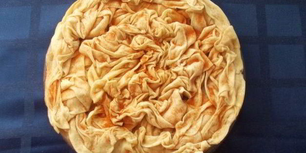 пирог из теста фило и овощей