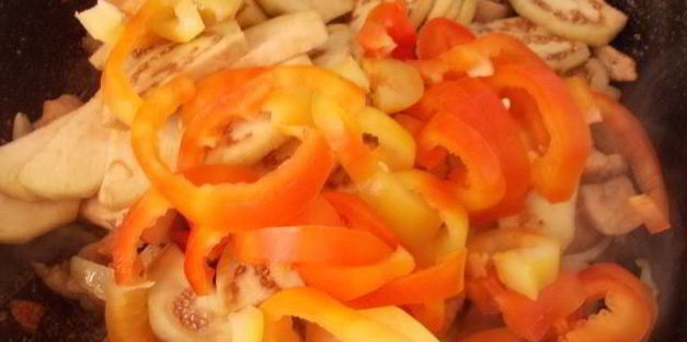 пирог из теста фило и овощей