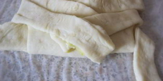 пирог-косичка со сливочно-лимонной начинкой