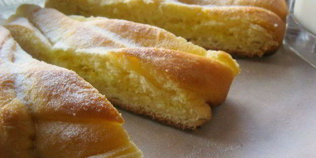 пирог-косичка со сливочно-лимонной начинкой