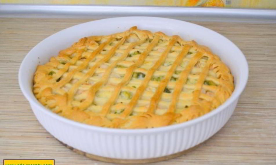 Рецепт пирог с брокколи и курицей