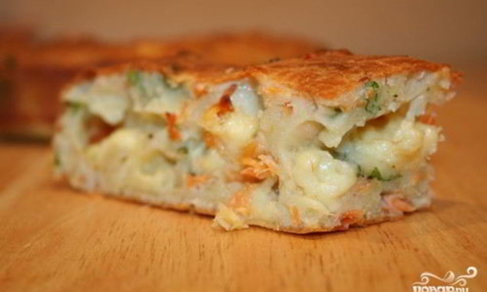 Рецепт пирога с горбушея и картошкого