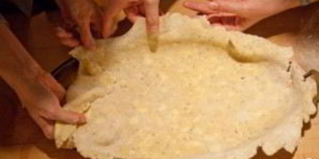 пирог с грушами и яблоками