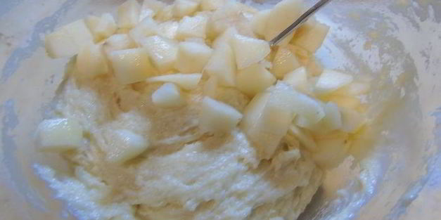 пирог с грушей без яиц