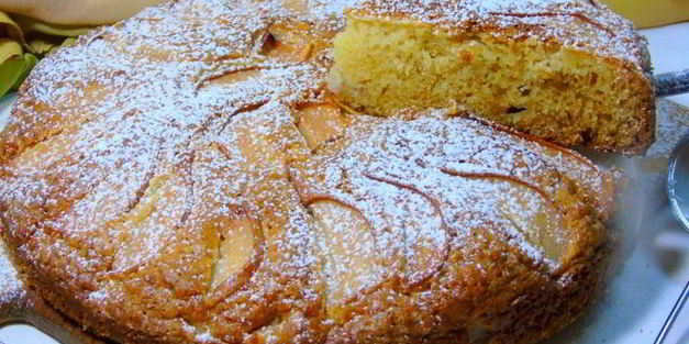 пирог с грушей без яиц