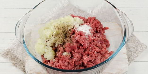 пирог с мясом хризантема