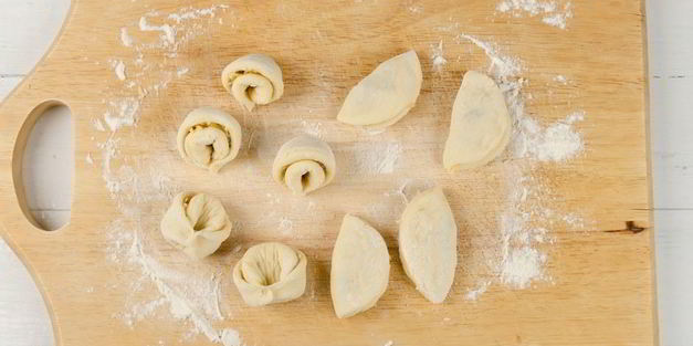 пирог с мясом хризантема