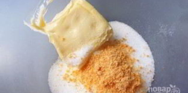 пирог с ревенем и манкой