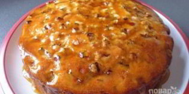 пирог с ревенем и манкой