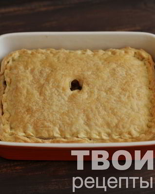 Пирог с рисом и рыбой