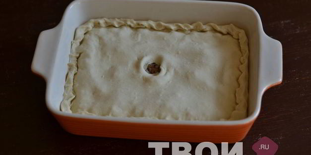 пирог с рисом и рыбой