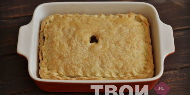 пирог с рисом и рыбой