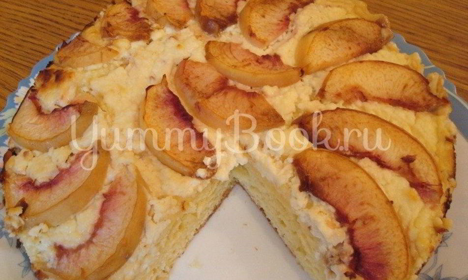 Рецепт пирог с творожно-персиковой начинкой