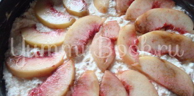 пирог с творожно-персиковой начинкой