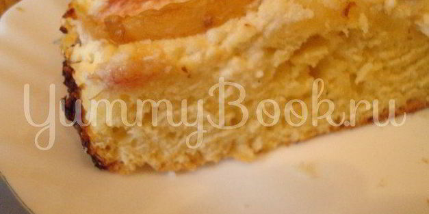 пирог с творожно-персиковой начинкой