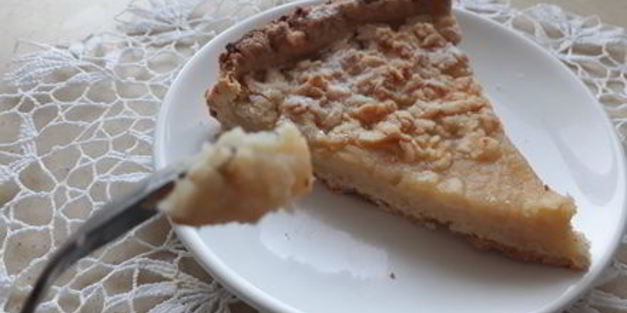 пирог с яблочным кремом