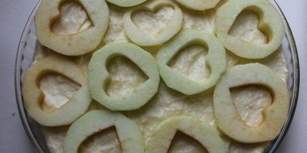 пирог с яблоками и клюквой