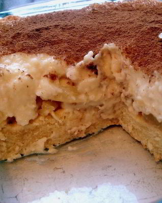 Пирог с заварным кокосовым кремом