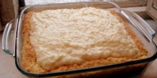 пирог с заварным кокосовым кремом