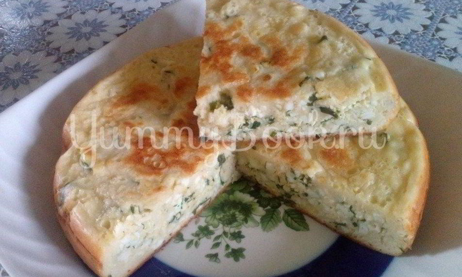 Рецепт пирога с зеленыма лукома и яйцома в мультиварке