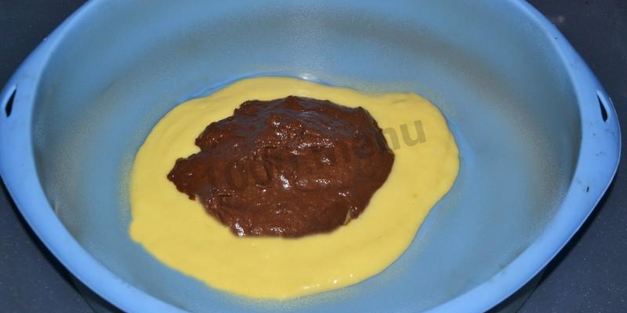 пирог зебра на кефире