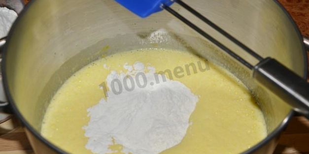 пирог зебра на кефире