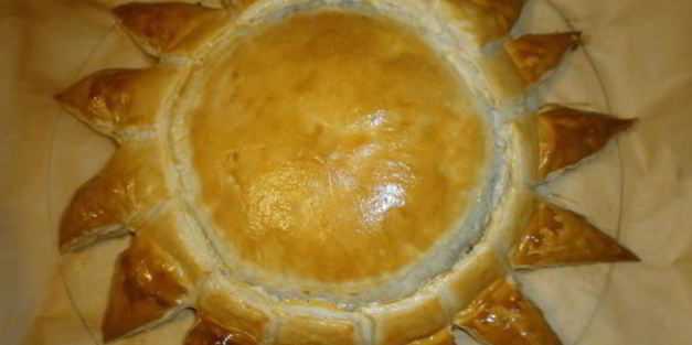 пирог золотой подсолнух