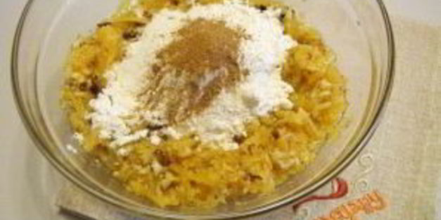 постный пирог с тыквой