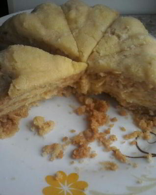 Постный яблочный пирог