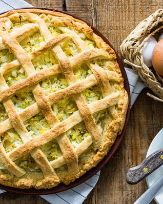 Простой пирог с капустой