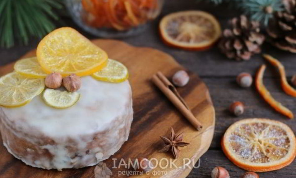 Рецепт рождественский пирог с сухофруктами и орехами