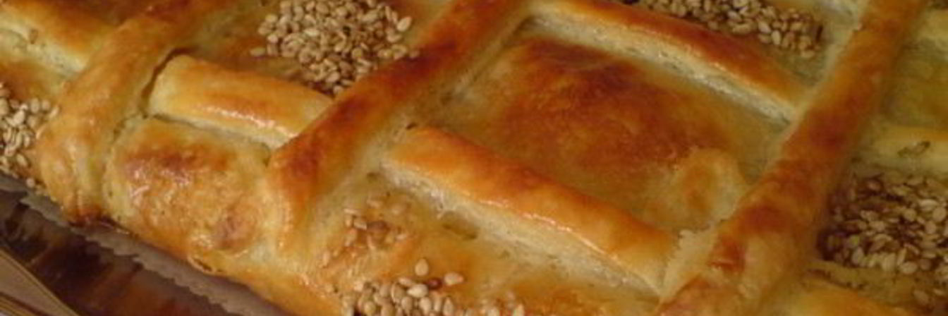 Румынский пирог с мясным фаршем