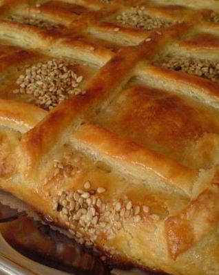 Румынский пирог с мясным фаршем