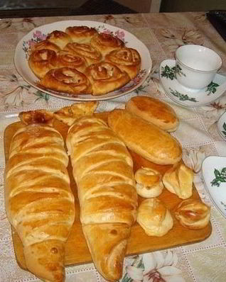 Рыбный пирог с капустой